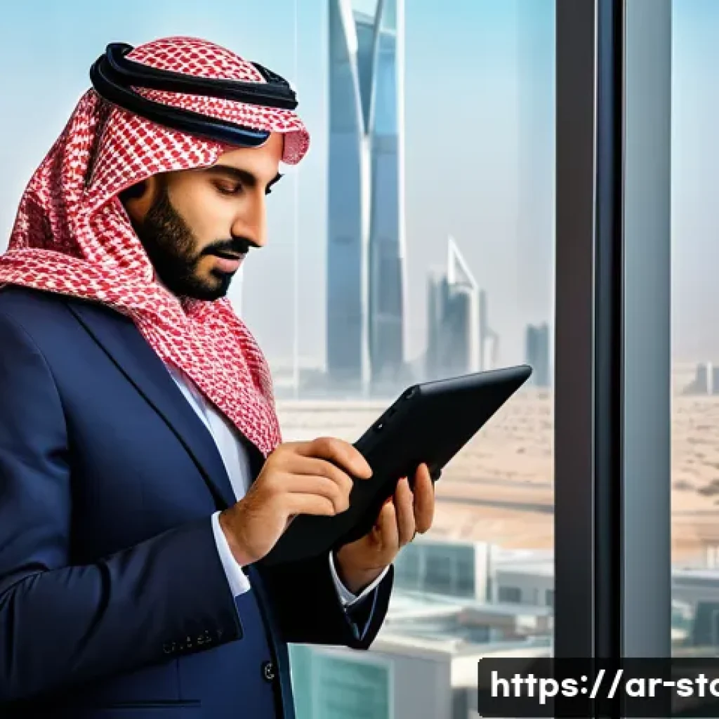 증권투자상담사와 투자 상품 비교 방법 - A professional Middle Eastern financial advisor in a modern office setting, wearing formal business ...