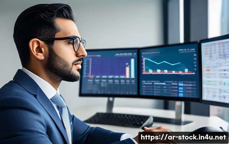 증권투자상담사 커리어 플랜 설계 - A professional Arab male investment advisor in his early 30s wearing a modern tailored business suit...